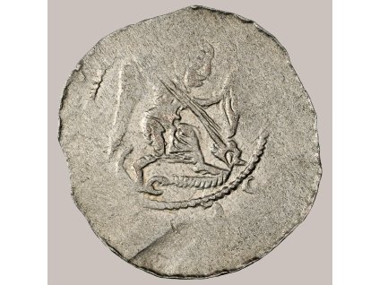 Přemysl I. Otakar – denár, Praha 12. století, Cach 659