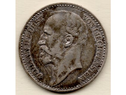 Lichtenštejnsko – 1 koruna 1904, Johann II.