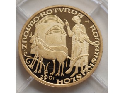 ČNB 2000 Kč Rotunda ve Znojmě 2001, Proof 6,22g