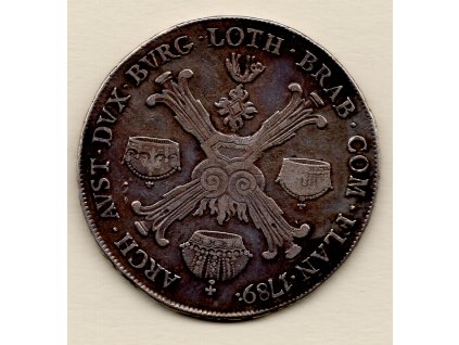 Josef II. 1/2 Tolar Křížový 1789 A Vídeň