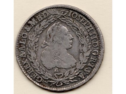 Josef II. – 20 krejcar 1771 A/IC-SK Vídeň