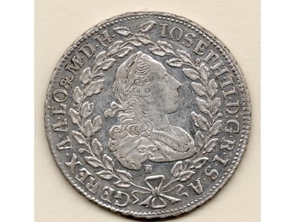 Josef II. – 20 krejcar 1772 B/EVM-D Kremnica