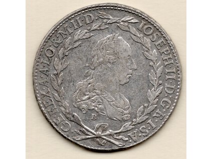 Josef II. – 20 krejcar 1775 B/SKPD Kremnica
