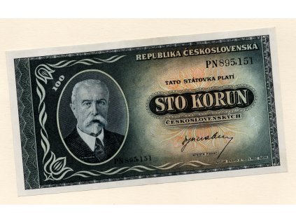 Československo – 100 korun 1945 s. PN