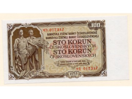 100 Korun 1953 S. MD