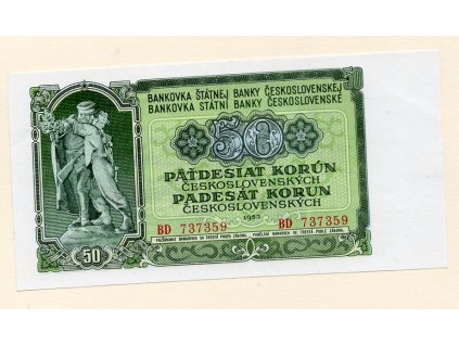 Československo – 50 korun 1953 S. BD