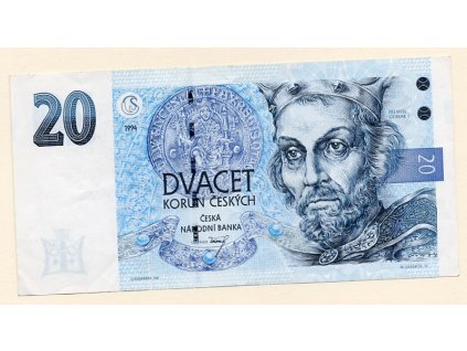 Česká republika – 20 korun 1994 S. B