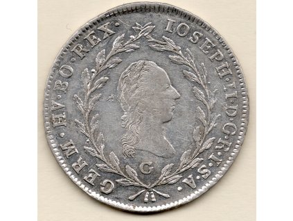 Josef II. – 20 krejcar 1782 G Nagybánya