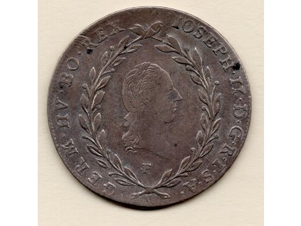 Josef II. – 20 krejcar 1790 F Hall