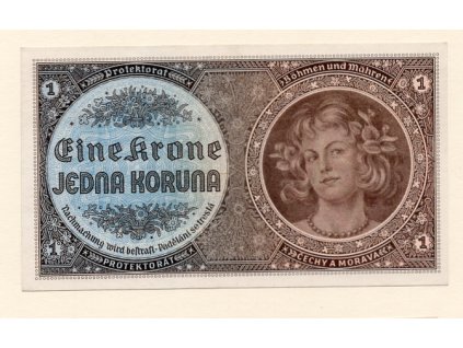 Protektorát Čechy a Morava 1 Koruna bez data (1940) S. H 069