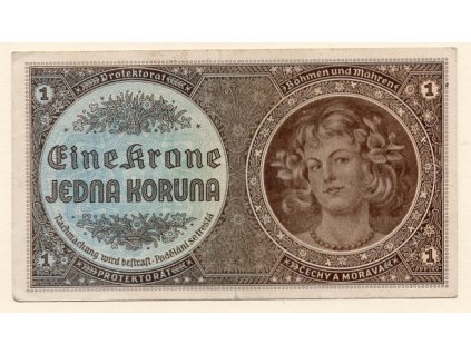 Protektorát Čechy a Morava 1 Koruna bez data (1940) S. C 042