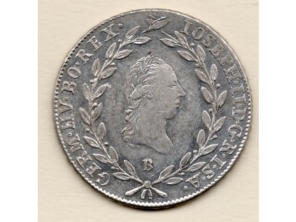 Josef II. – 20 krejcar 1784 B Kremnica