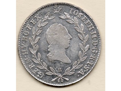 Josef II. – 20 krejcar 1784 B Kremnica