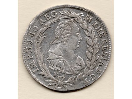 20 krejcar Marie Terezie 1775 B/SKPD Kremnica