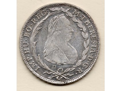 20 krejcar Marie Terezie 1778 B/SKPD Kremnica