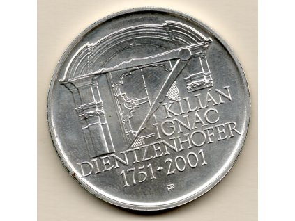 ČR – 200 Kč 2001, 250. výročí úmrtí Kiliána Ignáce Dientzenhofera