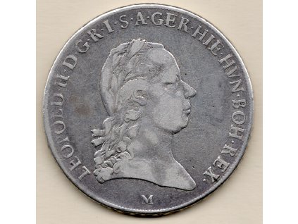 Tolar 1792 Křížový Leopold II. M Milán
