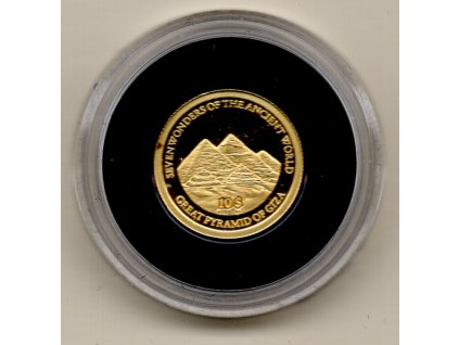 Šalamounovy ostrovy –  Zlatá mince 10 dolarů, Pyramidy v Gíze 2009