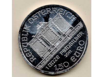 Stříbrná investiční mince Wiener Philharmoniker 1 Oz 2011