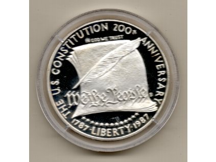 Spojené státy americké – 1 dolar, 200. výročí schválení Ústavy USA 1987