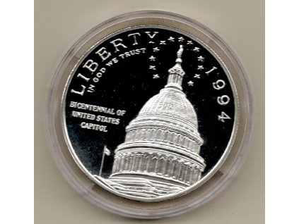 Spojené státy americké – 1 dolar, Dvousté výročí Kapitolu USA 1994, Proof
