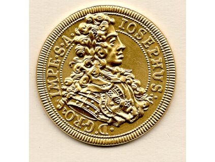 Zlatá replika dukátu císaře Josefa I. z roku 2005  ČM 2002