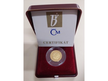 Česká republika – zlatý dukát, narození dítěte 1996, proof