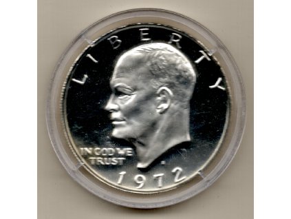Spojené státy americké – 1 dolar, Dwight D. Eisenhower 1972, Proof