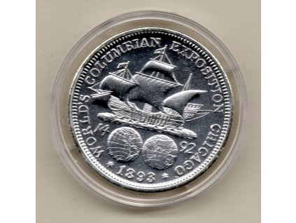 USA – 1/2 Dollar 1893, Světová kolumbovská výstava v Chicagu