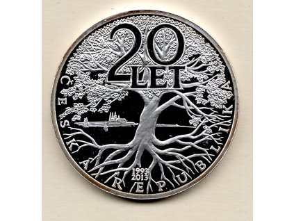 Česká republika – stříbrná medaile 20 let České republiky 2013
