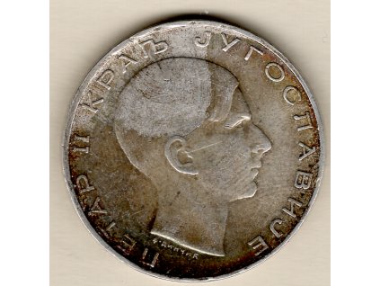 Jugoslávie – 50 dinárů 1938, Petr II.