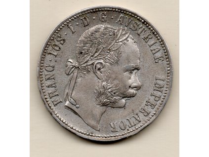 František Josef I. 1 Florin (Zlatník) 1887 bz