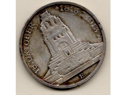 3 Marky 1913 – Bitva národů u Lipska, Sasko (Friedrich August III.) E Muldenhütten