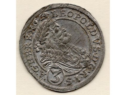 Leopold I. 3 Krejcar 1675  bratislava