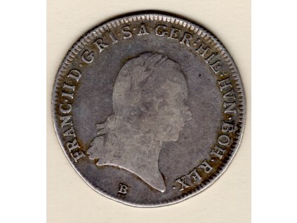 1/4 Tolar Křížový František I.(II.) 1797 B Kremnica