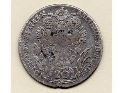 Josef II. – 20 krejcar 1785 F Hall