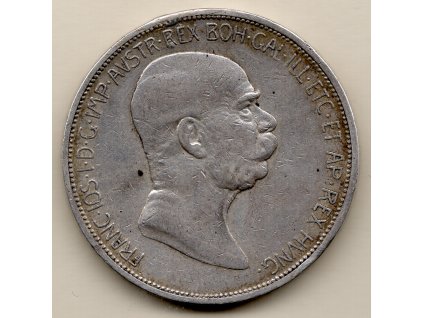 František Josef I. 5 Koruna 1909 Marschall /malá hlava