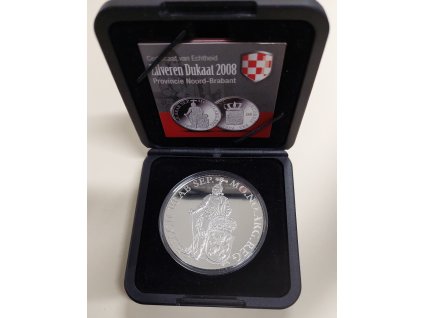 Nizozemsko – stříbrný dukát, Provincie Severní Brabantsko 2008, Proof