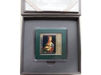 Niue – 1 dolar, Lady with an Ermine (Dáma s hranostajem), Mennica Polska 2012, Proof