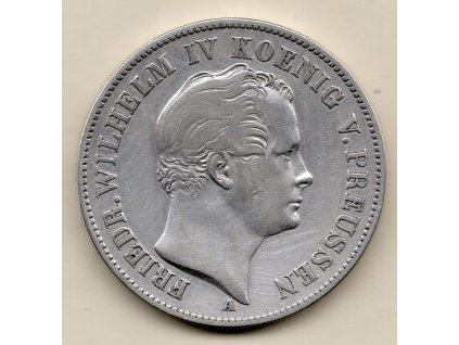 Tolar Prusko 1846 A Fridrich Vilém IV. výtěžkový
