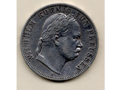 Vilém I. – spolkový tolar, „Siegestaler“ Prusko 1866