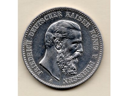 Fridrich III. – 2 marky 1888 A, Berlín Prusko