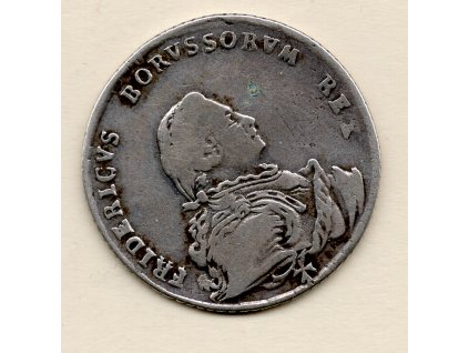 Fridrich II. Veliký – 1/4 tolar 1750 A, Berlín Prusko