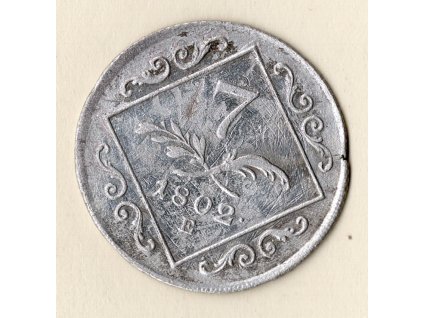 František I.(II.) 7 krejcar 1802 E Karlovský Bělehrad