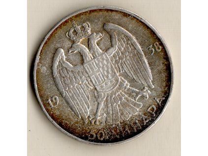 Jugoslávie – 50 dinárů 1938, Petr II.