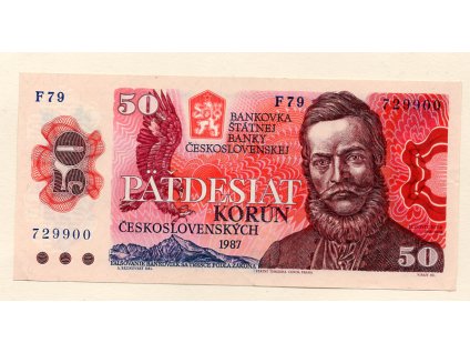 Československo – 50 korun 1987 S. F
