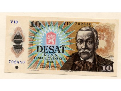 Československo – 10 korun 1986, série V