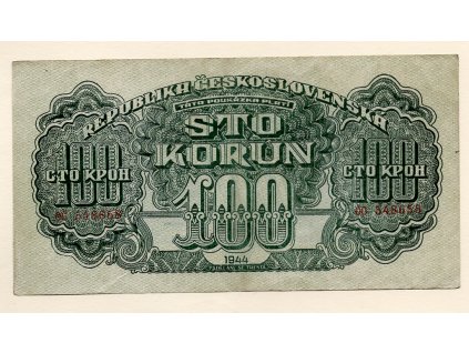 Československo – 100 korun 1944  Chybotisk Táto