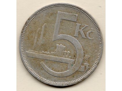 Československo – 5 Kč 1929