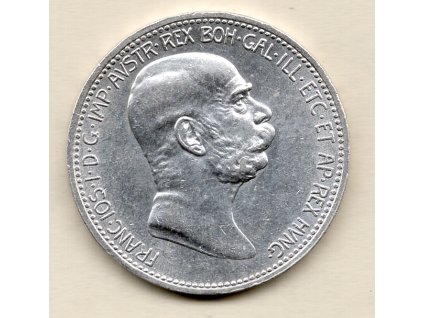 František Josef I. - 1 Koruna 1908, 60 let vlády